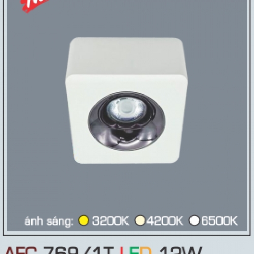 Đèn ốp trần Anfaco AFC 769/1T LED 12W ánh sáng trắng