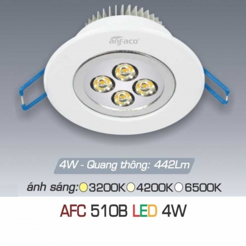 Đèn âm trần downlight Anfaco AFC 510B 4W