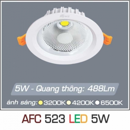 Đèn âm trần downlight Anfaco AFC 523 5W