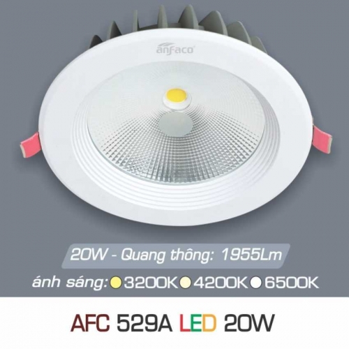 Đèn âm trần downlight Anfaco AFC 529A 20W