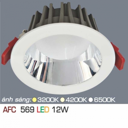   Đèn âm trần downlight Anfaco AFC 569 12W