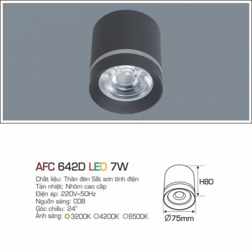 Đèn lon nổi LED cao cấp Anfaco AFC 642D - 7W