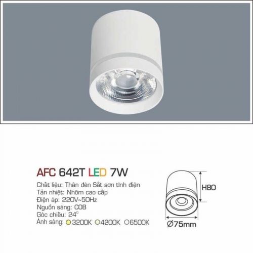 Đèn lon nổi LED cao cấp Anfaco AFC 642T - 7W
