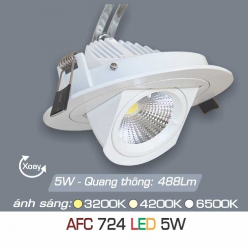 Đèn âm trần downlight Anfaco AFC 724 5W