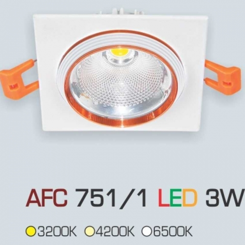 Đèn âm trần downlight Anfaco AFC 751/1 3W