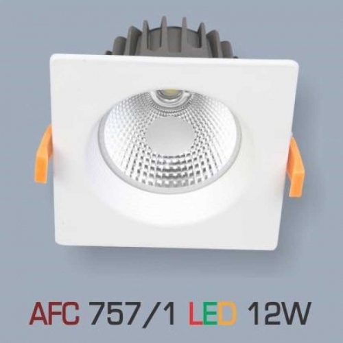 Đèn âm trần Anfaco AFC 757/1 12W ánh sáng vàng