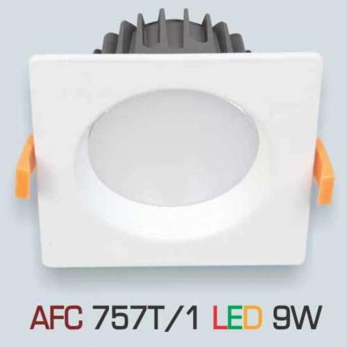 Đèn âm trần Anfaco AFC 757T/1 9W ánh sáng vàng