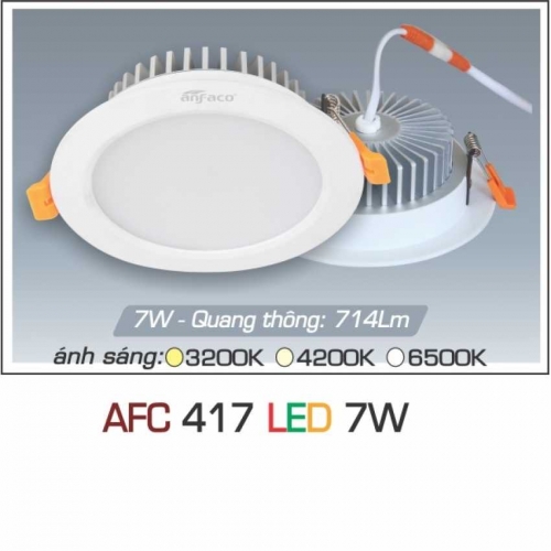 Đèn led âm trần Anfaco AFC-417-7W
