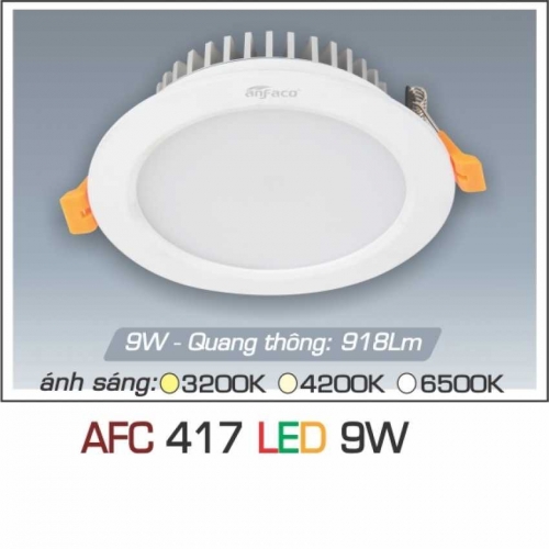 Đèn led âm trần Anfaco AFC-417-9W
