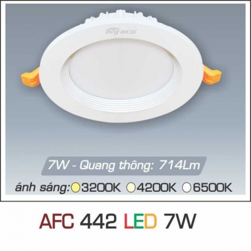 Đèn led âm trần Anfaco AFC-442-7W