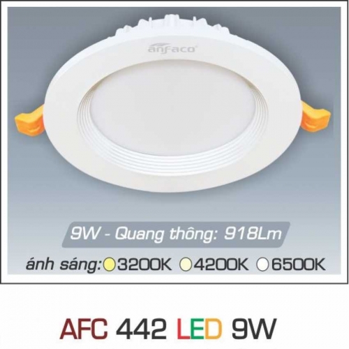 Đèn led âm trần Anfaco AFC-442-9W