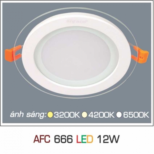 Đèn led âm trần Anfaco AFC-666-12W