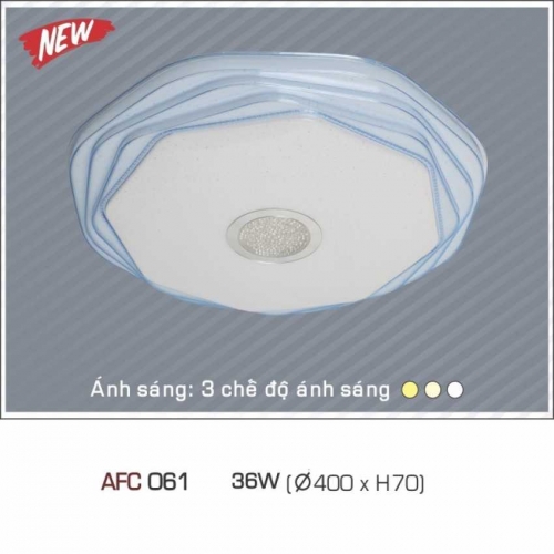 Đèn Ốp Trần Nhựa Cao Cấp AFC 061 LED 36W 3 chế độ