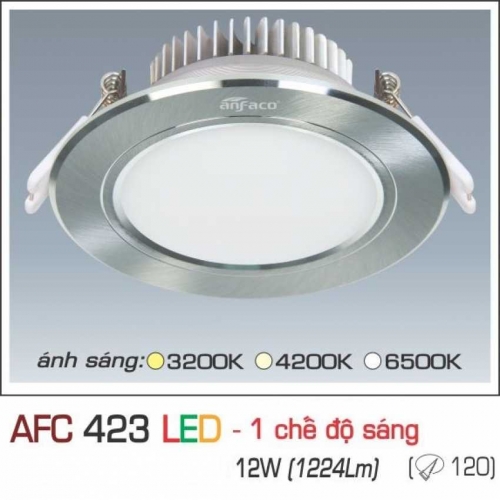 Đèn âm trần downlight Anfaco AFC 423 LED 12W