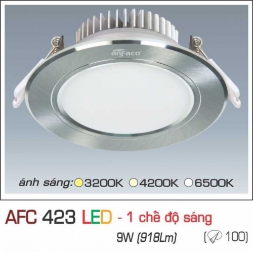 Đèn âm trần downlight Anfaco AFC 423 LED 9W
