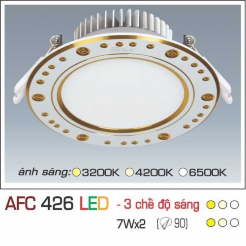 Đèn âm trần downlight Anfaco AFC 426 LED 7W 3 chế độ
