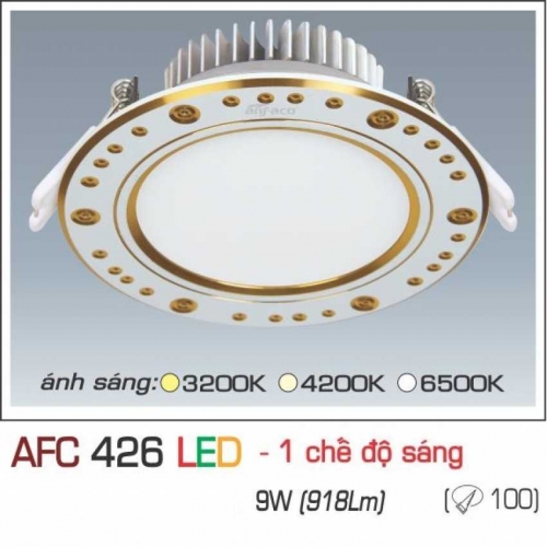 Đèn âm trần downlight Anfaco AFC 426 LED 9W