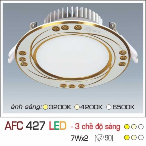 Đèn âm trần downlight Anfaco AFC 427 LED 7W 3 chế độ