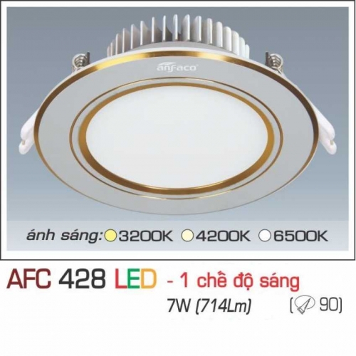 Đèn âm trần downlight Anfaco AFC 428 LED 7W
