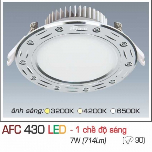 Đèn âm trần downlight Anfaco AFC 430 LED 7W
