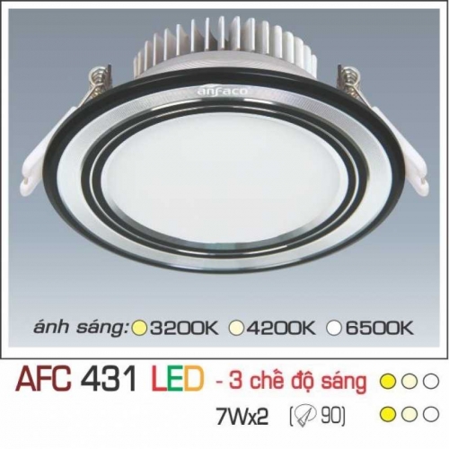 Đèn âm trần downlight Anfaco AFC 431 LED 7W 3 chế độ