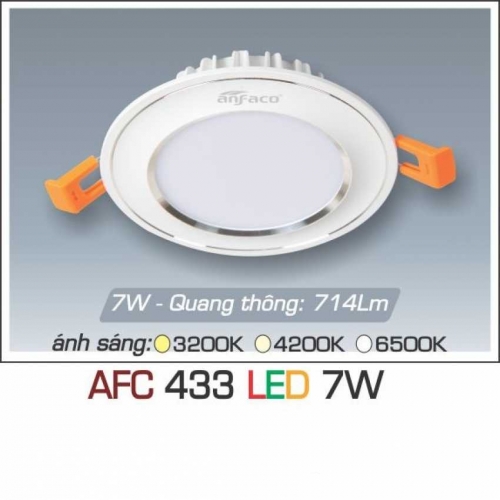 Đèn âm trần downlight Anfaco AFC 433 LED 7W
