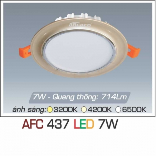 Đèn âm trần downlight Anfaco AFC 437 LED 7W