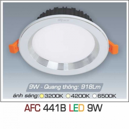 Đèn âm trần downlight Anfaco AFC 441B LED 9W