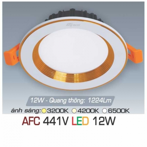 Đèn âm trần downlight Anfaco AFC 441V LED 12W