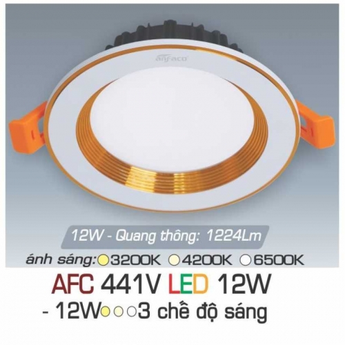 Đèn âm trần downlight Anfaco AFC 441V LED 12W 3 chế độ