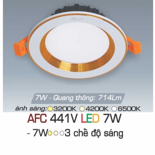 Đèn âm trần downlight Anfaco AFC 441V LED 7W 3 chế độ