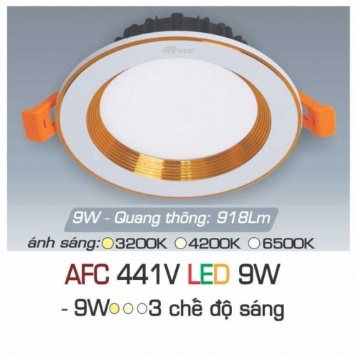 Đèn âm trần downlight Anfaco AFC 441V LED 9W 3 chế độ