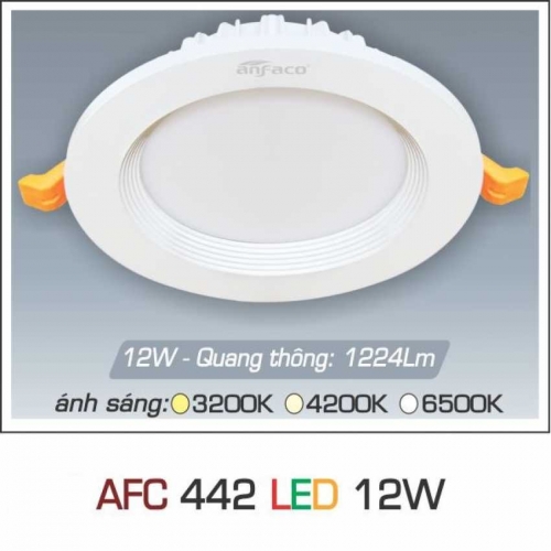 Đèn led âm trần Anfaco AFC-442-12W