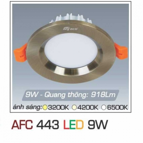 Đèn âm trần downlight Anfaco AFC 443 LED 9W