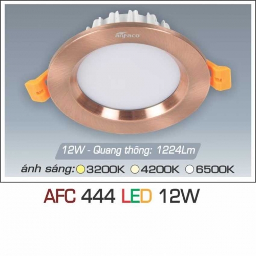 Đèn âm trần downlight Anfaco AFC 444 LED 12W