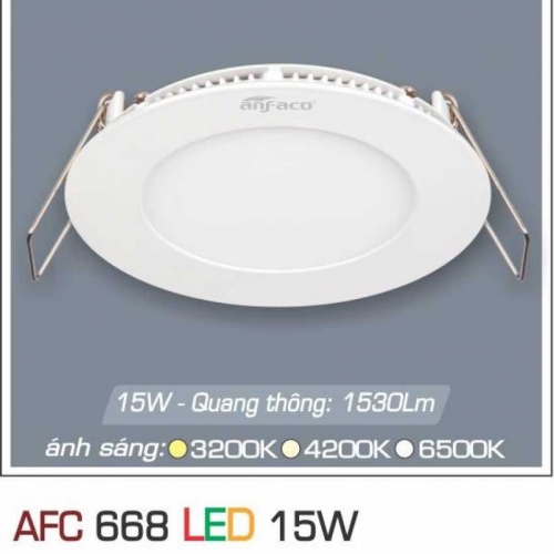 Đèn âm trần downlight Anfaco AFC 668 LED 15W