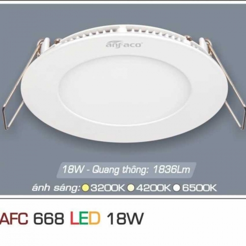 Đèn âm trần downlight Anfaco AFC 668 LED 18W