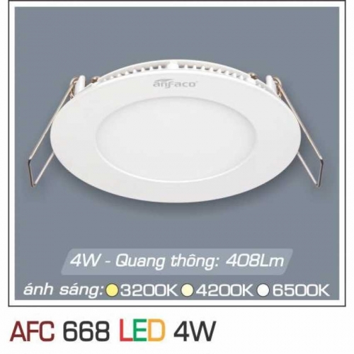 Đèn âm trần downlight Anfaco AFC 668 LED 4W