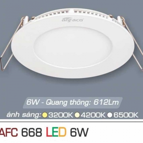 Đèn âm trần downlight Anfaco AFC 668 LED 6W