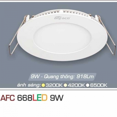 Đèn âm trần downlight Anfaco AFC 668 LED 9W