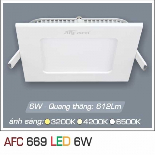 Đèn âm trần downlight Anfaco AFC 669 LED 6W
