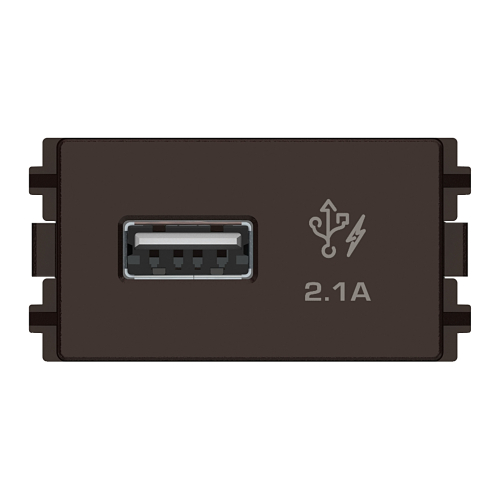 Ổ sạc USB 2.1A đơn, size S 8431USB_BZ