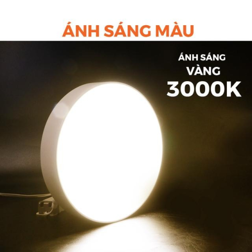 Đèn LED Panel ốp trần nổi tròn Nanoco NSFP243R - Ánh sáng vàng 3000K