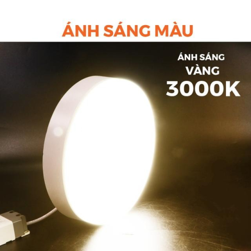 Đèn LED Panel ốp trần nổi tròn Nanoco NRP183R - Ánh sáng vàng 3000K