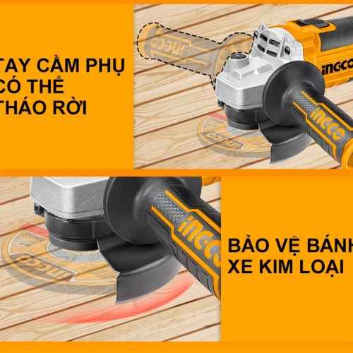 Máy mài góc pin 20V M10 motor không chổi than INGCO CAGLI201008