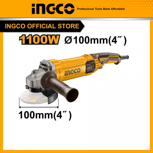 Máy mài góc ingco 1100W AG1100382 trục D10, đĩa cắt 100mm