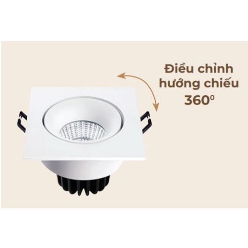 Đèn âm trần 9W DL-BW9/ DL-BB9