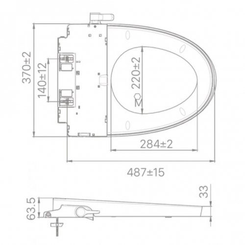 Nắp rửa cơ CW-S32VN