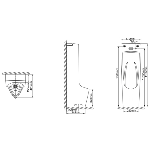 Bồn tiểu nam AFU-600VAC