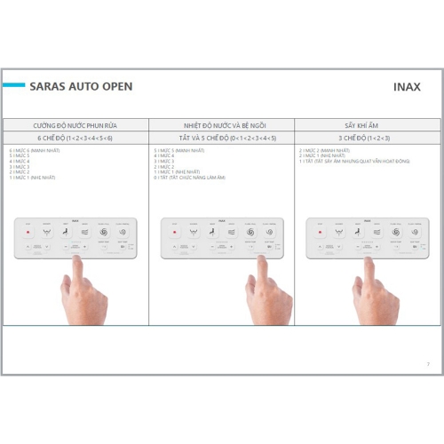 Bàn cầu thông minh SARAS AUTO OPEN AC-819VN